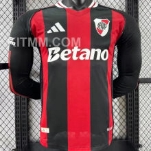 2025/26 River Plate Away Player Version Long Sleeve Jersey  长袖胸前广告