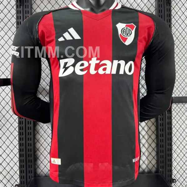 2025/26 River Plate Away Player Version Long Sleeve Jersey  长袖胸前广告