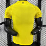2025/26 Al Nassr Home Yellow Player Version Soccer Jersey