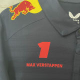 2025/26 Red Bull Racing F1 Black Team POLO T-Shirt  有领