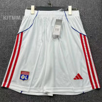 2025/26 Lyon Home White Shorts Pants