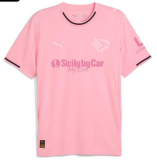 2025/26 Palermo Home Pink Fans Soccer Jersey 巴勒莫