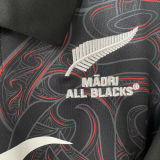 2025/26 All Blacks Home Black Rugby Shirt 全黑 有领