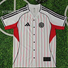 2025/26 River Plate White Baseball T-Shirt