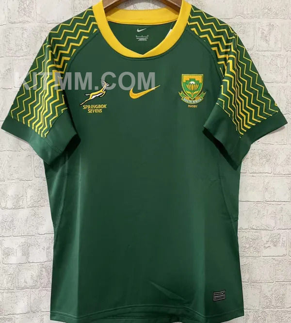 2025/26 South Africa Home Green Rugby Jersey  南非7人