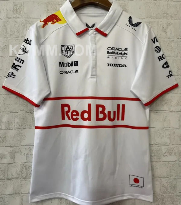 2025/26 Red Bull Racing F1 White Team POLO T-Shirt  有领