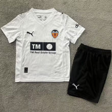 2025/26 Valencia Home White Kids Soccer Jersey