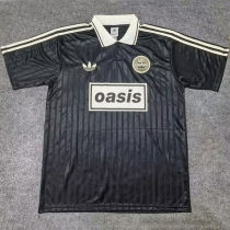 2025/26 AD x oasis #25 Black Retro Style Fans Soccer Jersey (Have No.25 带号码）