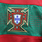 2010 Portugal Home Red Retro Player Version Soccer Jersey 球员版