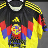 2025/26 Club America Home Player Version Soccer Jersey 背后广告黑色