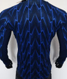 2025/26 ARS Away Blue Player Version Long Sleeve Soccer Jersey