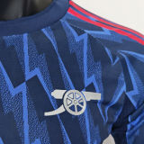 2025/26 ARS Away Blue Player Version Long Sleeve Soccer Jersey