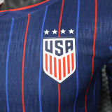2025/26 U.S Away Player Version Soccer Jersey 带星
