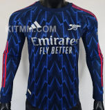 2025/26 ARS Away Blue Player Version Long Sleeve Soccer Jersey