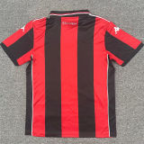 2025/26 Nice Home Red Black Fans Soccer Jersey