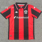 2025/26 Nice Home Red Black Fans Soccer Jersey