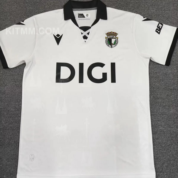 2025/26 Burgos CF Home White Fans Soccer Jersey 布尔戈斯