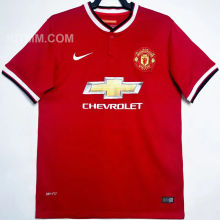2014/2015 M Utd Home Red Retro Soccer Jersey