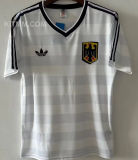 1984 Germany Home White Retro Soccer Jersey