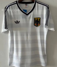 1984 Germany Home White Retro Soccer Jersey