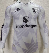2025/26 M Utd Away Player Version Long Sleeve Soccer Jersey