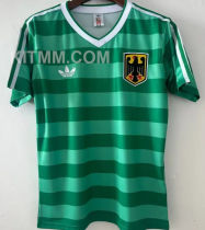 1984 Germany Away Green Retro Soccer Jersey