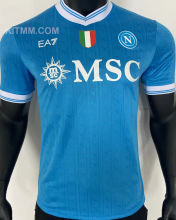2025/26 Napoli Home Blue Player Version Soccer Jersey