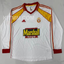 1999/2000 Galatasaray Away White Retro Soccer Long Sleeve Jersey