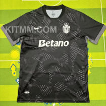 2025/26 Sporting Lisbon GK Black Fans Soccer Jersey 里斯本