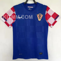 2010 Croatia Away Royal Blue Retro Soccer Jersey