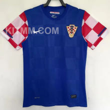 2010 Croatia Away Royal Blue Retro Soccer Jersey