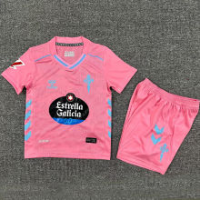 2025/26 Celta Third Pink Kids Soccer Jersey