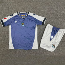 2025/26 Real Sociedad Away Kids Soccer Jersey