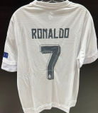 2015/2016 RM White Home Retro Long Sleeve Soccer Jersey