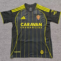 2025/26 Zaragoza Away Black Fans Soccer Jersey