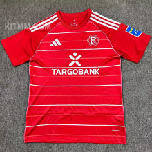 2025/26 Fortuna Dusseldorf Hoem Red Fans Soccer Jersey 杜塞尔多夫