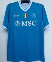 2025/26 Napoli 1:1 Quality Home Blue Fans Soccer Jersey