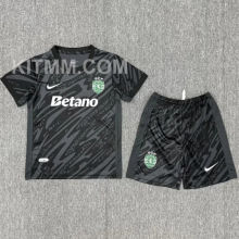 2025/26 Sporting Lisbon GK Black  Kids Soccer Jersey 里斯本