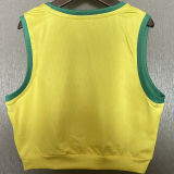 2025/26 Brazil Home Women Yoga Vest Jersey 女