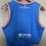 2025/26 Cruz Azul Home Blue Women Yoga Vest Jersey 女