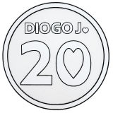 DIOGOJ.20 Forever our pay Tribute to number 20 利物浦胸前圆环小字 (You can buy it Or tell me to print it on the Jersey )