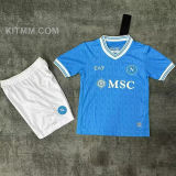 2025/26 Napoli Home Blue Kids Soccer Jersey