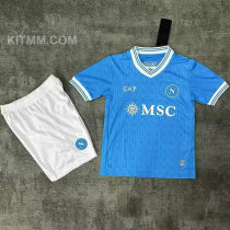 2025/26 Napoli Home Blue Kids Soccer Jersey