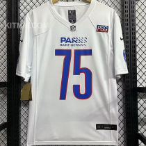 2025/26 PARIS # 75 White NFL Jersey