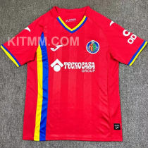 2025/26 Getafe Away Red Fans Soccer Jersey