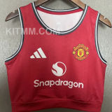 2025/26 M utd Home Women Yoga Vest Jersey 女