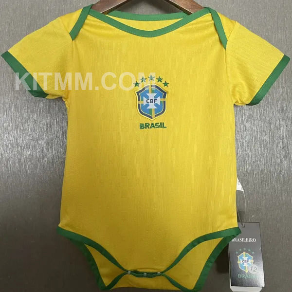 2025/26 Brazil Home Yellow Baby Suit