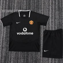 2003/2005 M Utd Away Black Retro Kids Soccer Jersey