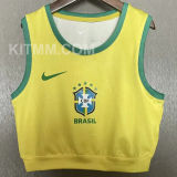 2025/26 Brazil Home Women Yoga Vest Jersey 女