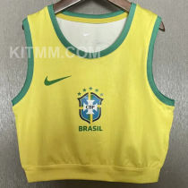 2025/26 Brazil Home Women Yoga Vest Jersey 女